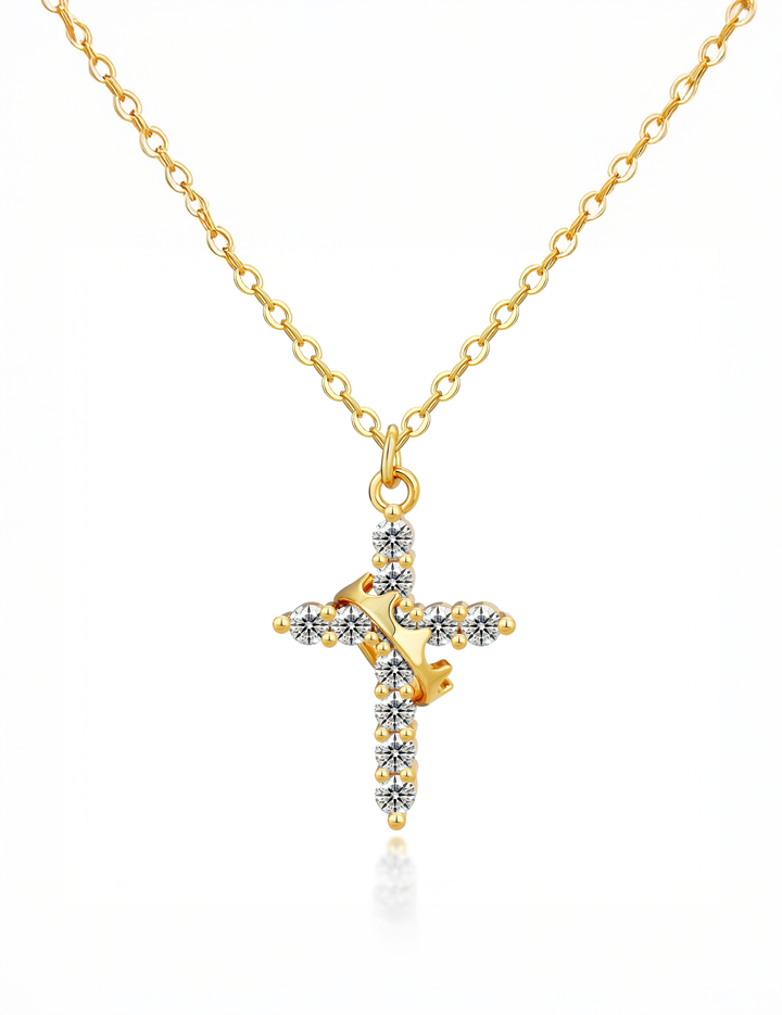 Chin Crown Diamant Halskette