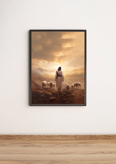 Jesus the Shepherd - Poster