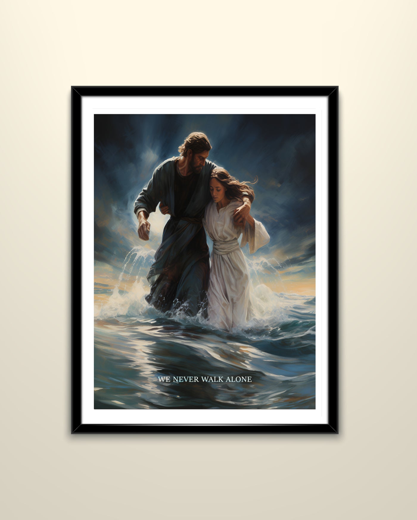 We Never Walk Alone Jesus - Poster