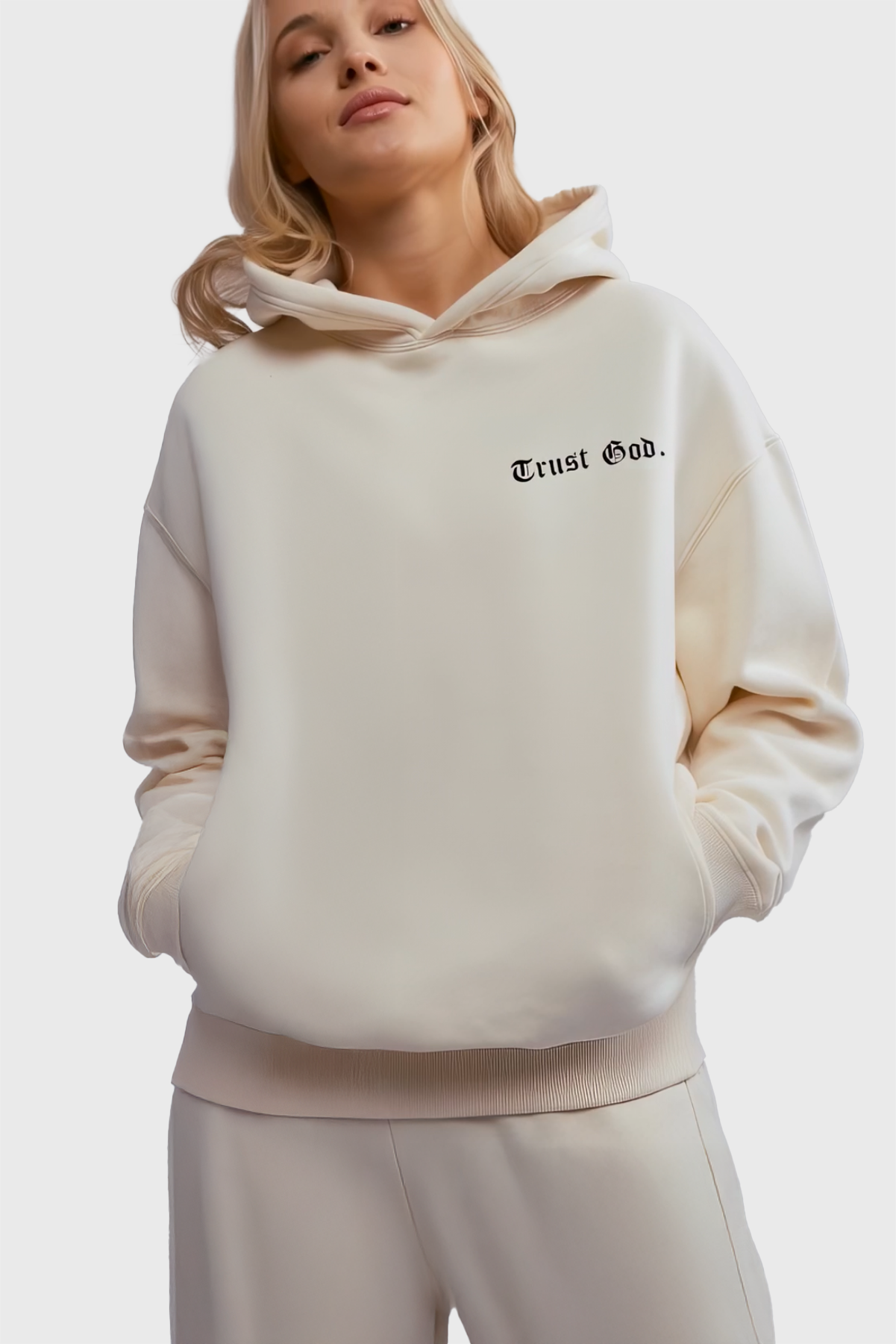 Trust God Oversize Hoodie