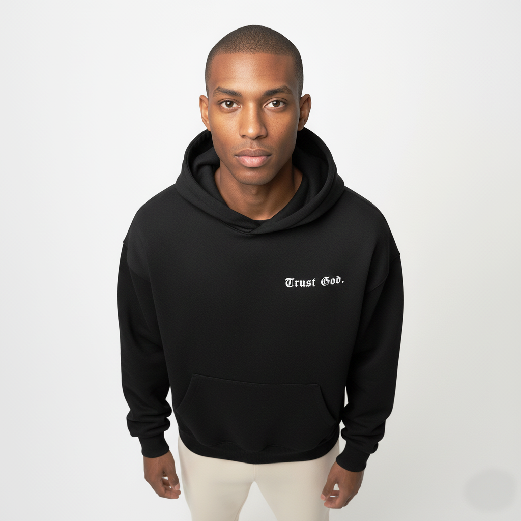 Trust God Oversized Hoodie