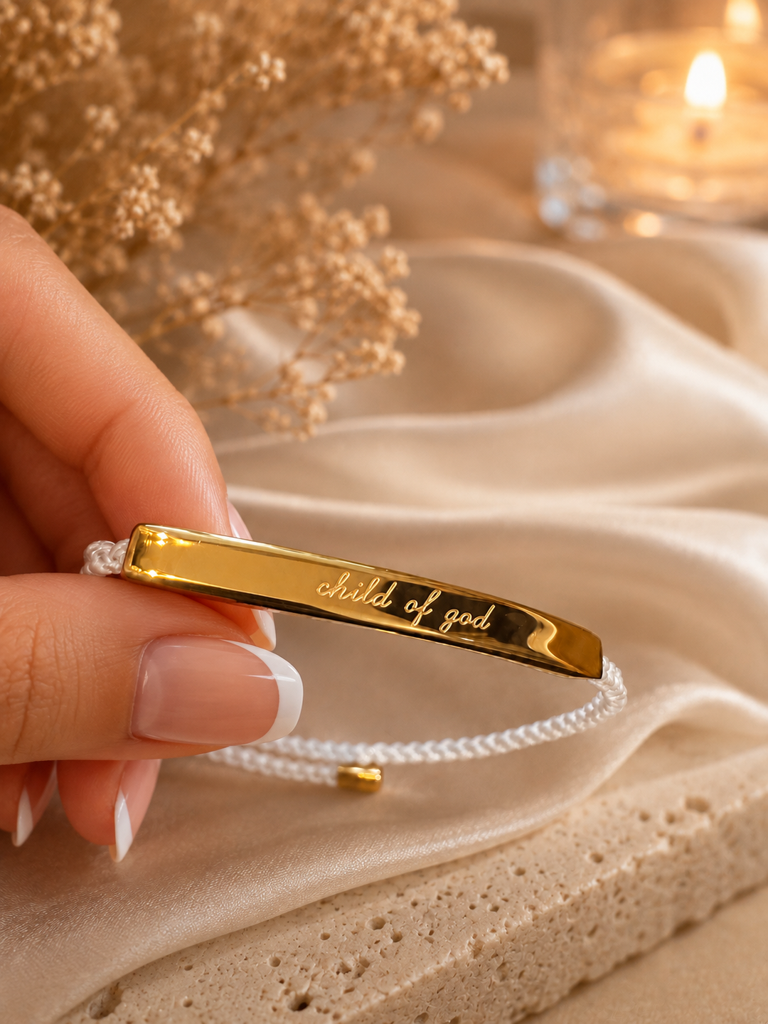 Statement Gravur Armbänder 18K Gold