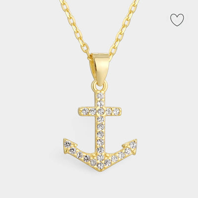 Christus mein Anker 14K Halskette