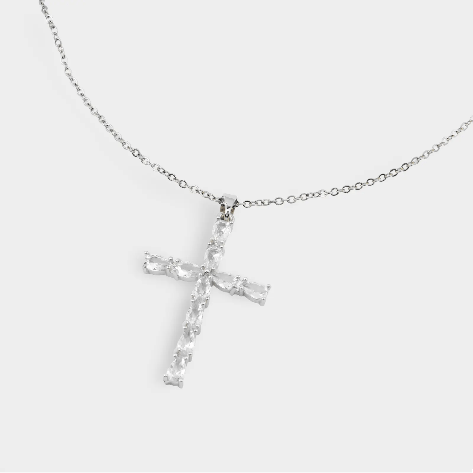 Cuban Cross Halskette 18K