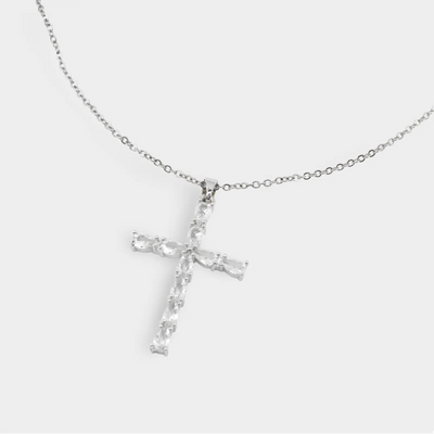 Cuban Cross Halskette 18K