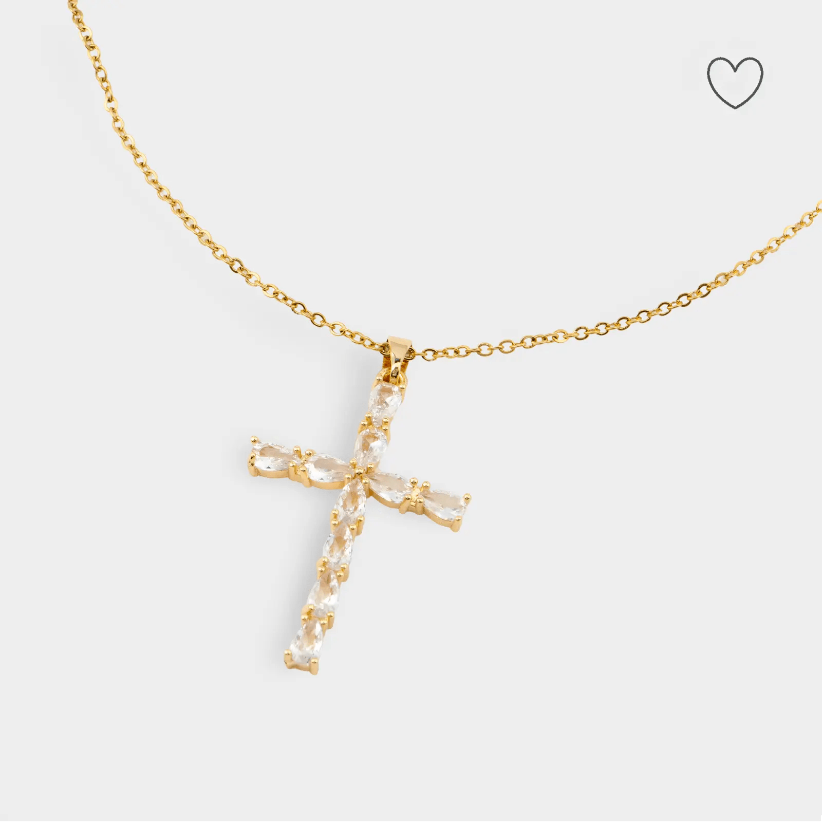 Cuban Cross Halskette 18K