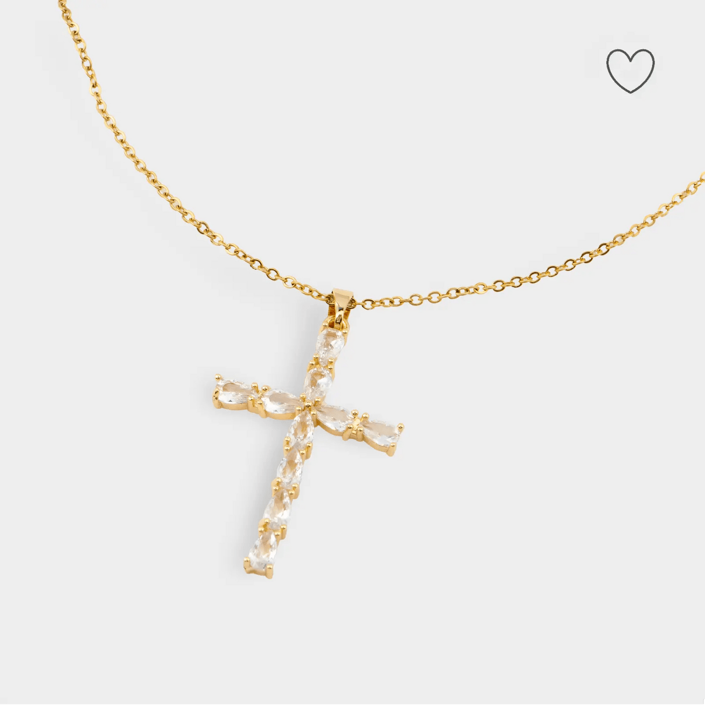 Cuban Cross Halskette 18K