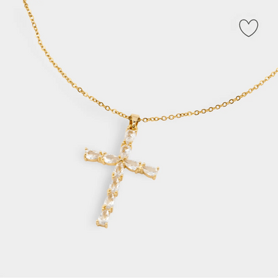 Cuban Cross Halskette 18K