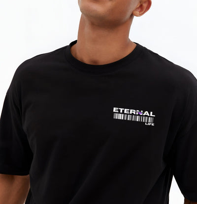 Eternal Life Shirt Oversize Black
