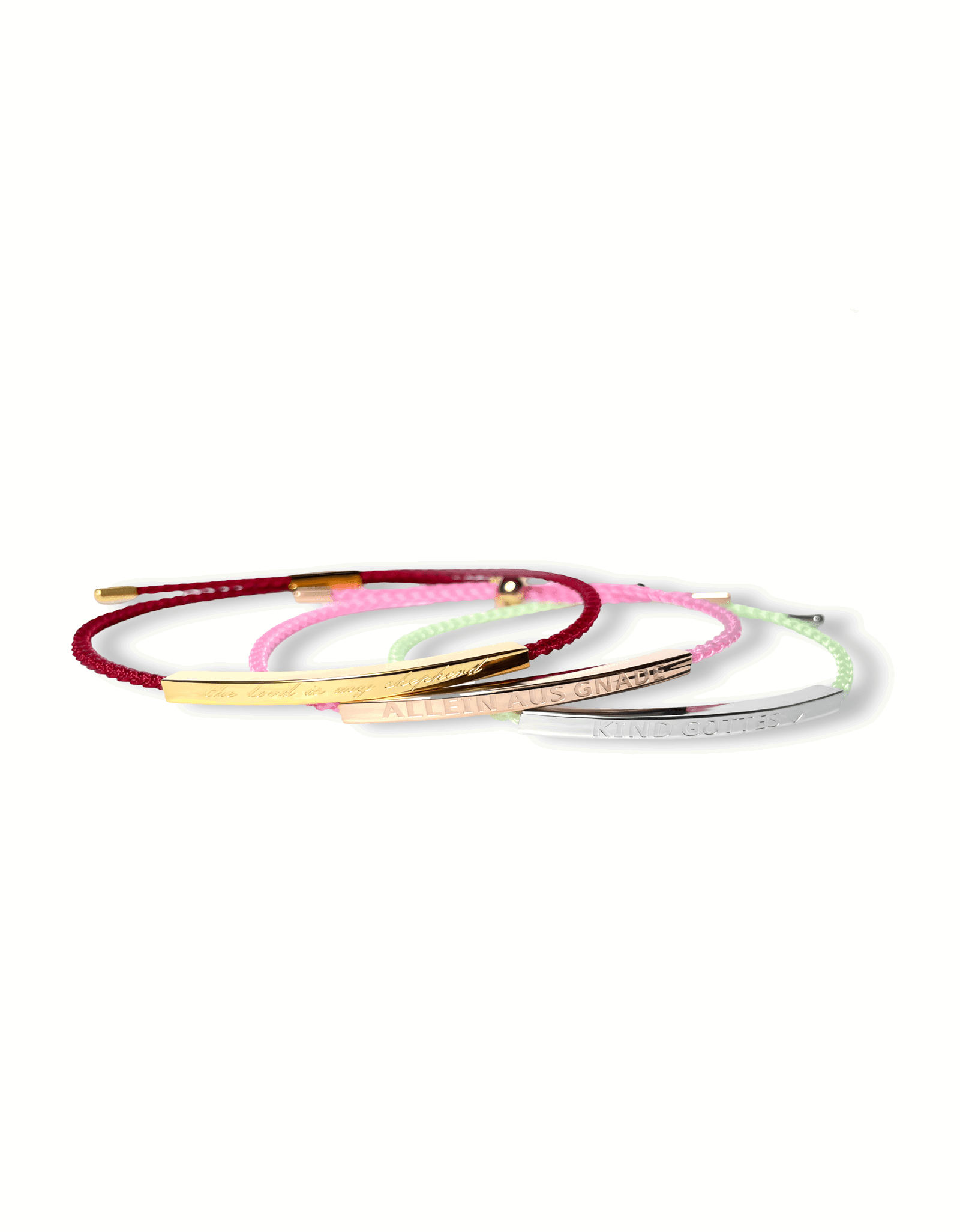 Statement Gravur Armbänder 18K Gold