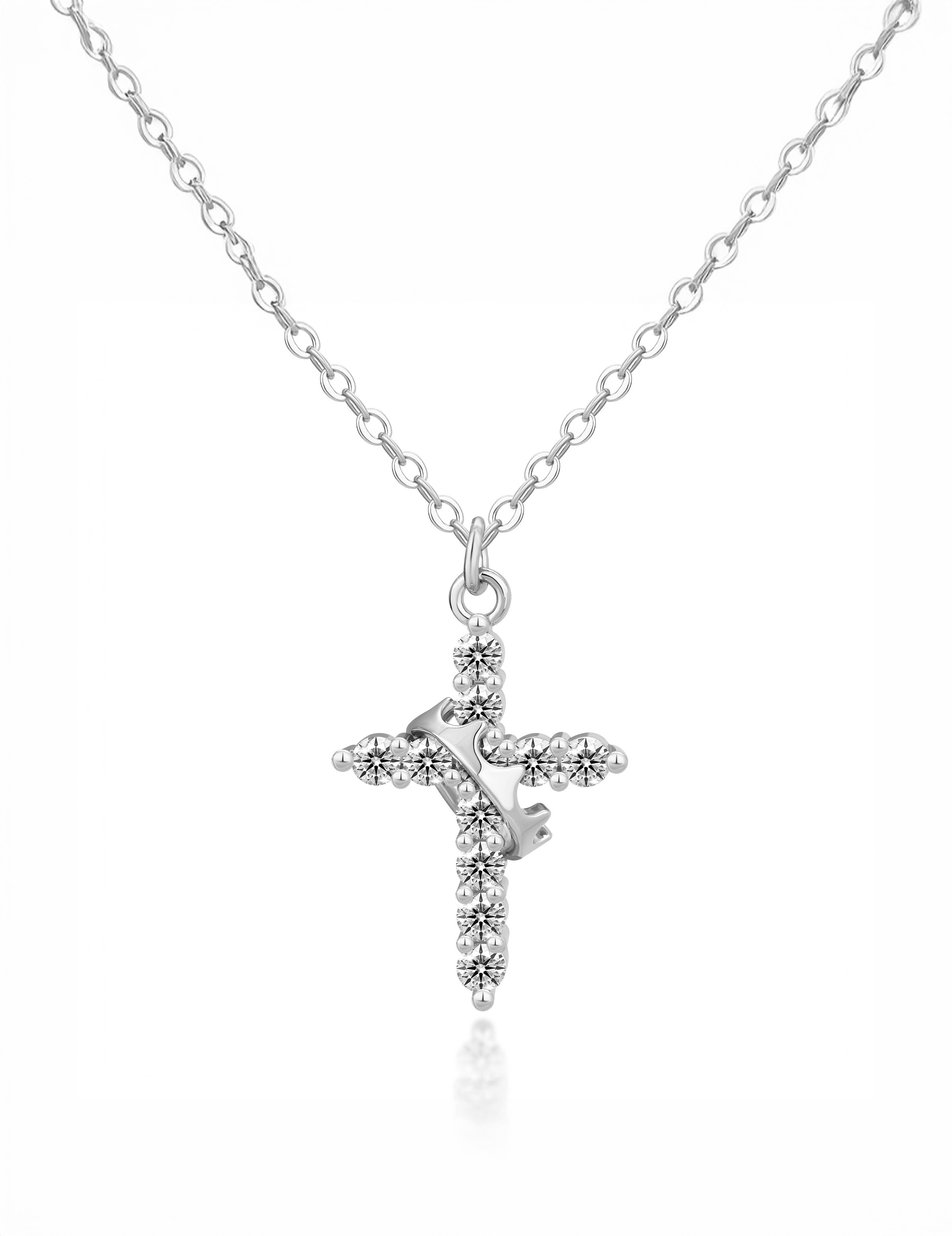 Chin Crown Diamant Halskette