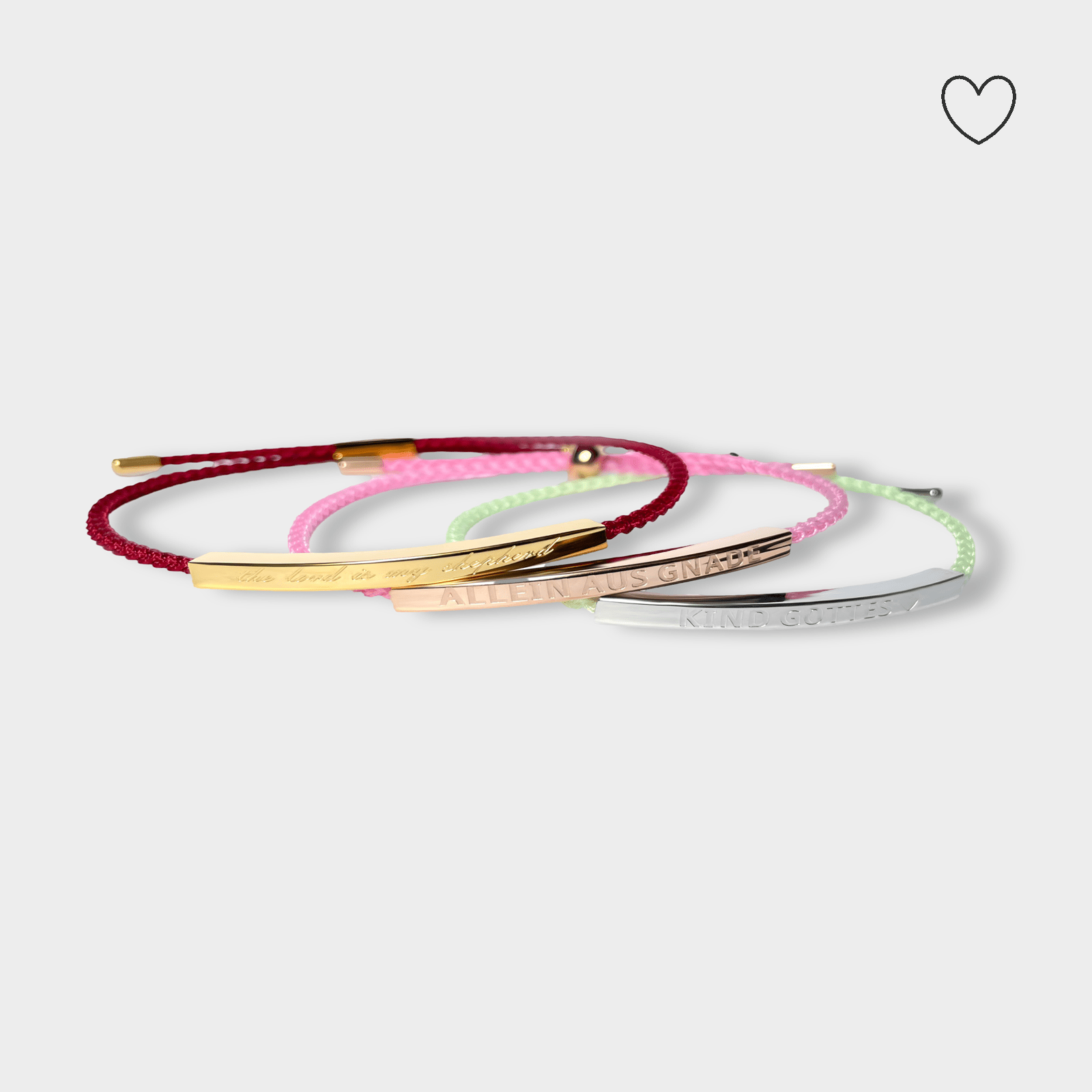 Statement Gravur Armbänder 18K Gold