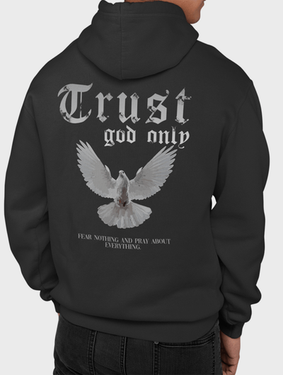 Trust God Only Oversized Premium Hoodie