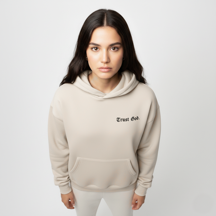 Trust God Oversized Hoodie