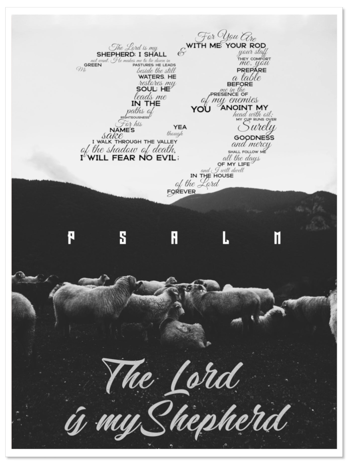 Psalm 23 - Poster