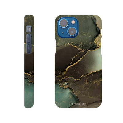 Iphone Handyhülle Green Stone Marmor