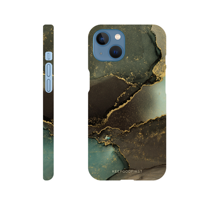 Iphone Handyhülle Green Stone Marmor