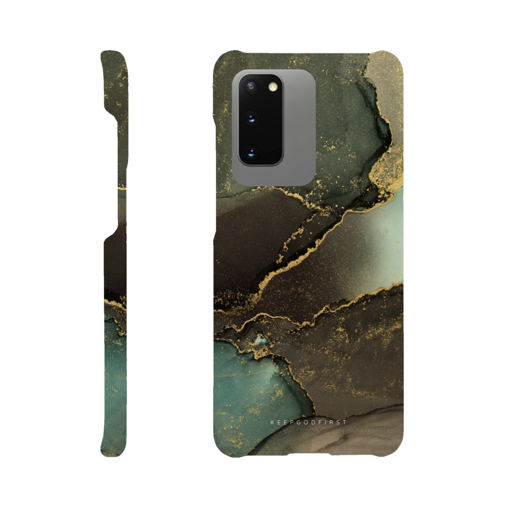 Samsung Handyhülle Green Stone Marmor