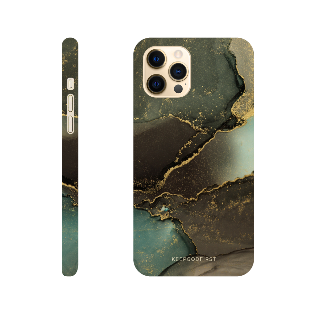Iphone Handyhülle Green Stone Marmor
