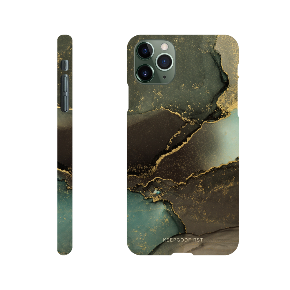 Iphone Handyhülle Green Stone Marmor