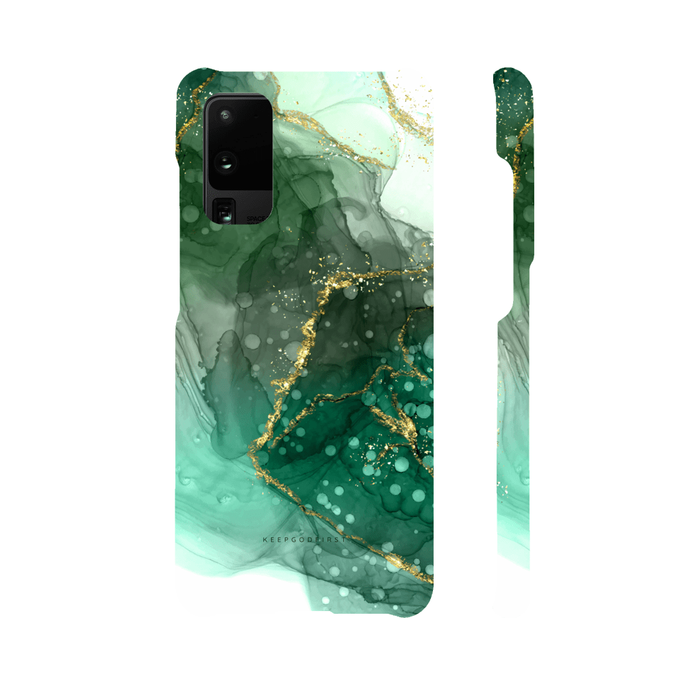 Samsung Handyhülle Bubble Green Marmor