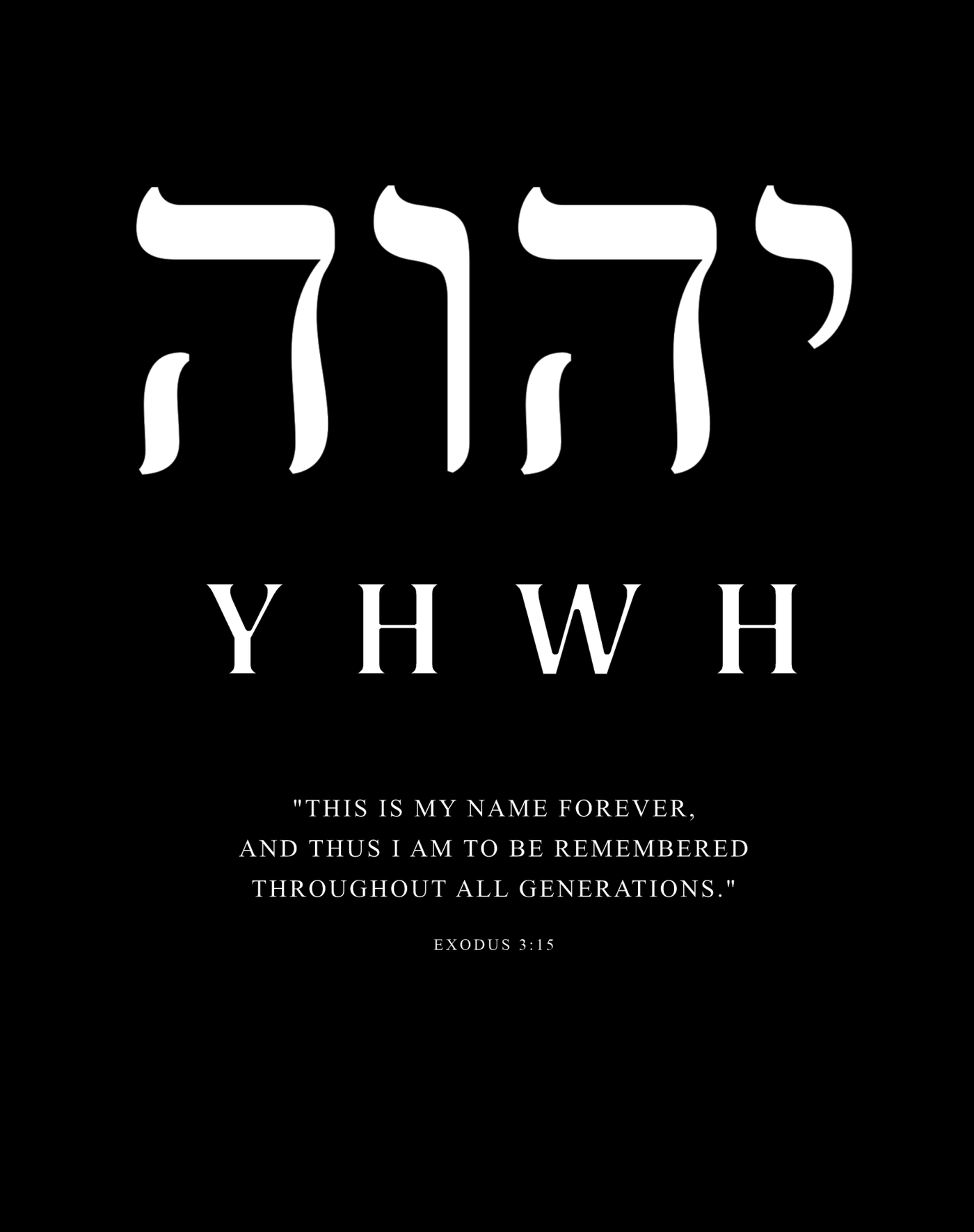 YHWH Premium Shirt Unisex
